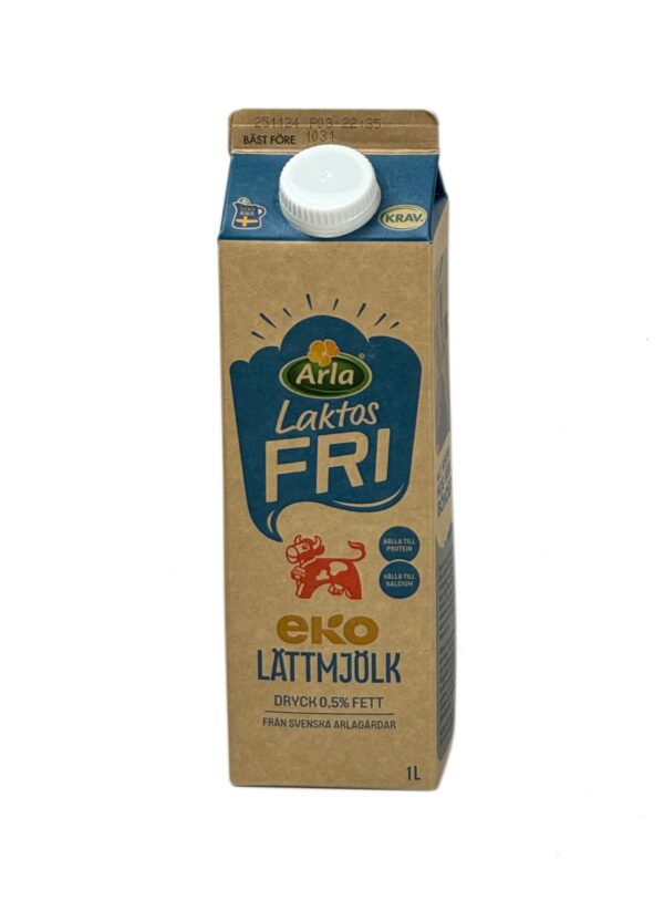 Ekologisk Laktosfri eko lättmjölkdryck 0.5% 1 liter