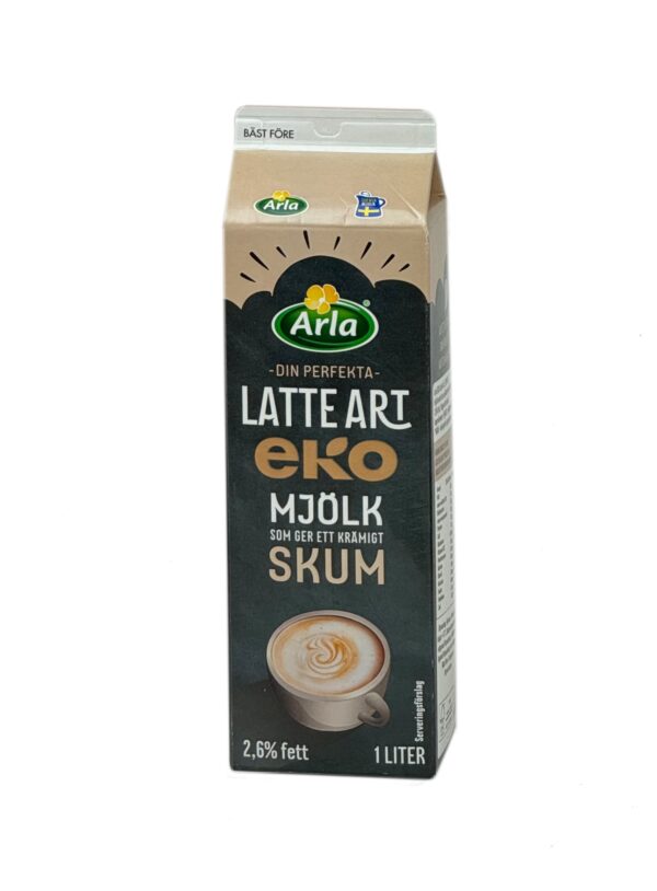 Latte Art® ekologisk mjölk 2.6% 1 L